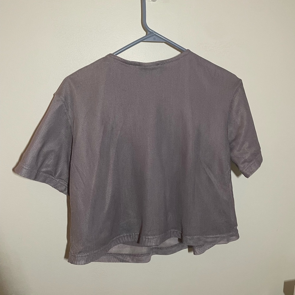 Nike - Women's Lavender Double Vision Mesh Top - Size M - Picture 3 of 6